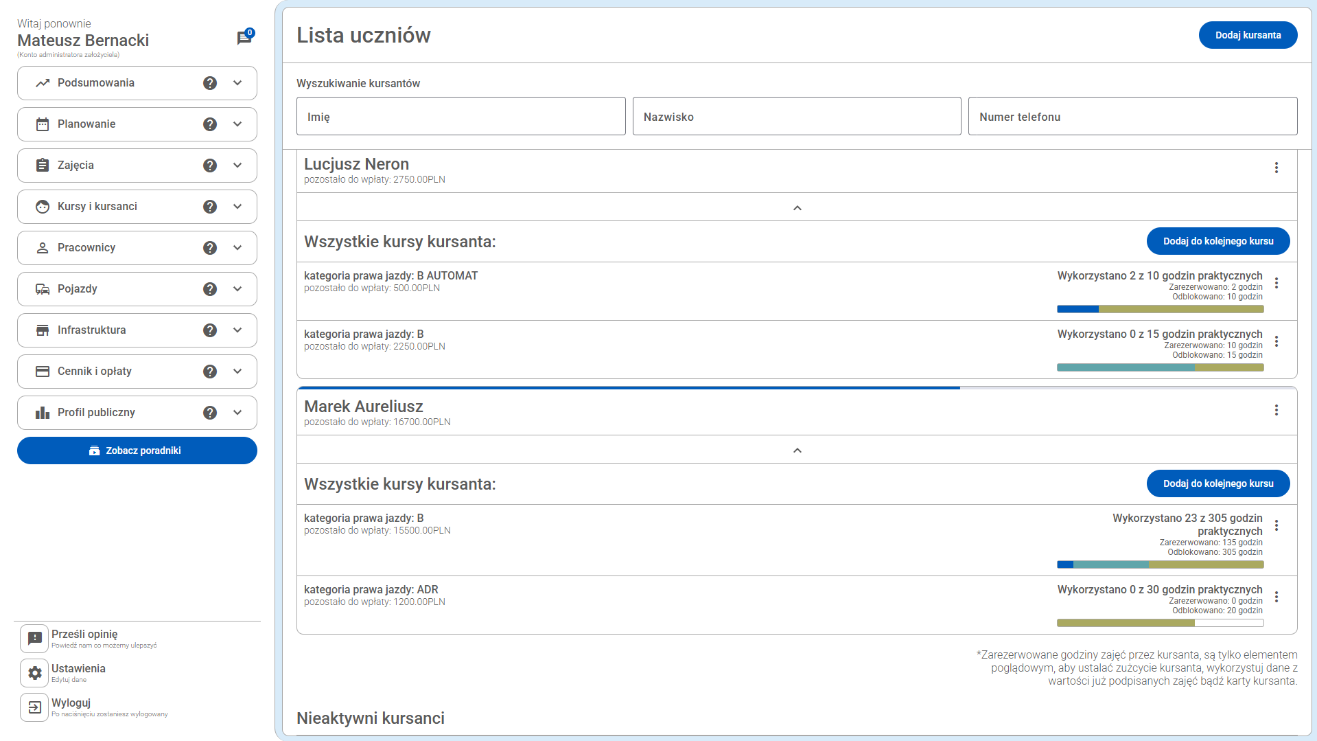 Jeden program - wiele funkcji. System dla OSK CarDriveManager - wszystko co potrzebujesz w jednym miejscu.